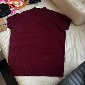 Fate Deep Red Turtleneck Dress